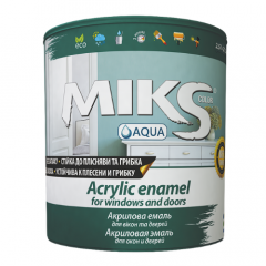 Фото Емаль акрилова для вікон та дверей Miks 0,75 л  - Магазин MASMART