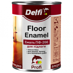 Фото Эмаль алкидная Delfi ПФ-266 красно-коричневая 2,8 кг  - Магазин MASMART