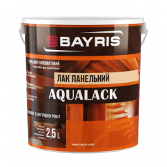 Фото Лак панельный Bayris Aqualak полумат 2,5 л  - Магазин MASMART