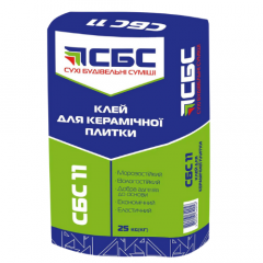 Фото Клей для плитки СБС11 25 кг  - Магазин MASMART