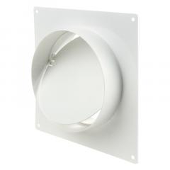 Фото З'єднувач круглих каналів з клапаном та пластиною Vents...  - Магазин MASMART