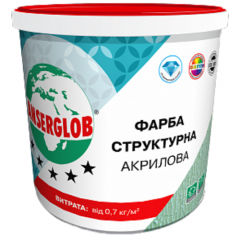 Фото Фарба акрилова структурна Anserglob 7 кг  - Магазин MASMART