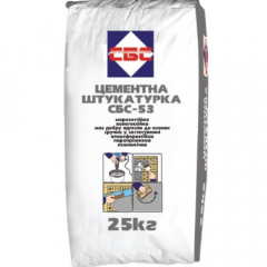 Фото Штукатурка цементно-вапняна СБС53 25 кг  - Магазин MASMART