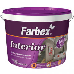 Фото Краска интерьерная акриловая Farbex Interior белая...  - Магазин MASMART