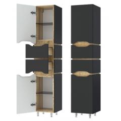 Фото Пенал напольный Mirater Sacramento 35 см (антрацит) правый  - Магазин MASMART