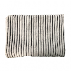 Фото Плед шлифованный 1,5х2,0 м узкая полоска  - Магазин MASMART