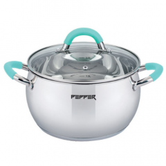 Фото Кастрюля Pepper PR-1108-18 Apple Mint 3,0 л - снято с...  - Магазин MASMART