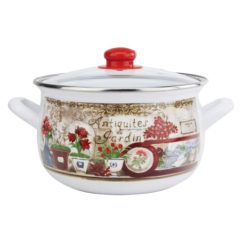 Фото Кастрюля Gusto GT-T-116-FG Цветочный сад 2,1 л  - Магазин MASMART