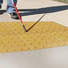 Фото Тактильна плитка Шаблон уваги (гудзики) 30х30х6 жовта  - Магазин MASMART