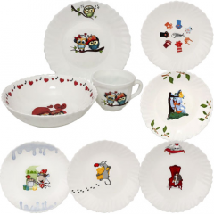 Фото Набор детский S&T 30069 Веселые пушистики 3 предмета -...  - Магазин MASMART