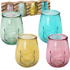 Фото Набір склянок S&T 9450-1 Ретро мікс 700 мл 4 шт.  - Магазин MASMART