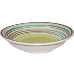 Фото Тарілка супова S&T 5116-3 Смужка зелена 8,25\' - знято з...  - Магазин MASMART