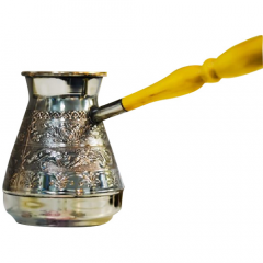 Фото Турка мідна S&T 50083 Квіти чорний нікель 500 мл  - Магазин MASMART