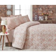 Фото Покрывало стеганое с наволочками розовое (Eponj Home-Pure...  - Магазин MASMART