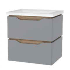 Фото Тумба подвесная Mirater Sacramento 60 см (серая) с...  - Магазин MASMART