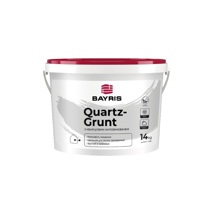 Фото Грунт-краска акриловая Bayris Quartz-Grunt 3,2 кг - Магазин MASMART