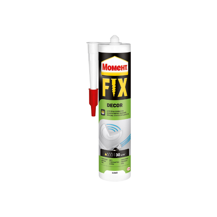 Фото Клей монтажний Момент Fix Decor 400 г - знято з виробництва  - Магазин MASMART