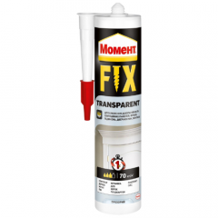 Фото Клей монтажный Момент Fix Transparent 280 г - снято с...  - Магазин MASMART