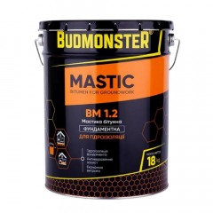 Фото Мастика для фундамента битумная BudMonster 18 кг  - Магазин MASMART