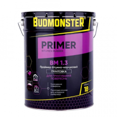 Фото Праймер бітумно-каучуковий BudMonster 18 л  - Магазин MASMART