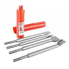 Фото Набір зубил Intertool SD-0410 SDS+ 4 шт.  - Магазин MASMART