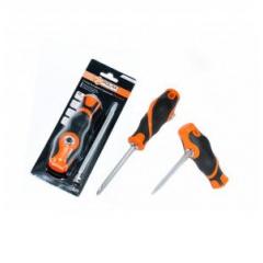 Фото Викрутка двостороння "Бригадир Standart" PH2*SL6 150 мм Cr-V  - Магазин MASMART