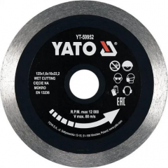 Фото Диск алмазный Yato YT-59952 125x22,2 мм  - Магазин MASMART