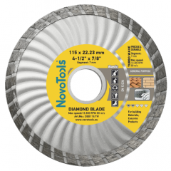 Фото Диск алмазный турбо NovoTools DBB115/TW 115/22,2 мм  - Магазин MASMART