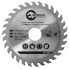 Фото Диск пиляльний Intertool CT-3012 115х22х1,2 мм 30T  - Магазин MASMART