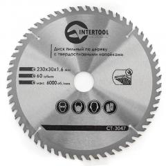 Фото Диск пиляльний Intertool CT-3047 230х30х1,6 мм 60T  - Магазин MASMART