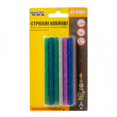 Фото Стрижні клейові кольорові перламутрові MasterTool 42-0160...  - Магазин MASMART