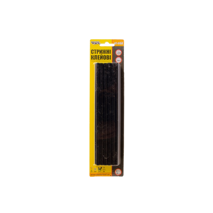 Фото Стержни клеевые черные MasterTool 42-0158 7,2x200 мм 12 шт. - Магазин MASMART