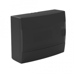 Фото Щиток зовнішній Horoz на 8 модулів чорний  - Магазин MASMART