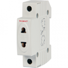 Фото Розетка e.socket.stand.din без заземлення s004001  - Магазин MASMART