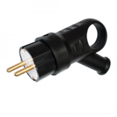 Фото Вилка з заземленням Bylectica В16-385 каучукова з кільцем  - Магазин MASMART