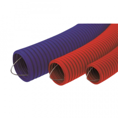 Фото Труба гофрированная 20 мм Світ-Буд (красная)  - Магазин MASMART