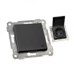 Фото Механизм розетки с заземлением Mutlusan Rita 16А с...  - Магазин MASMART