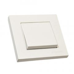 Фото Вимикач одноклавішний Mutlusan Rita 10А білий  - Магазин MASMART