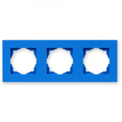 Фото Рамка горизонтальна потрійна Gunsan Moderna блакитна  - Магазин MASMART