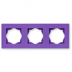 Фото Рамка горизонтальная тройная Gunsan Moderna лиловая  - Магазин MASMART