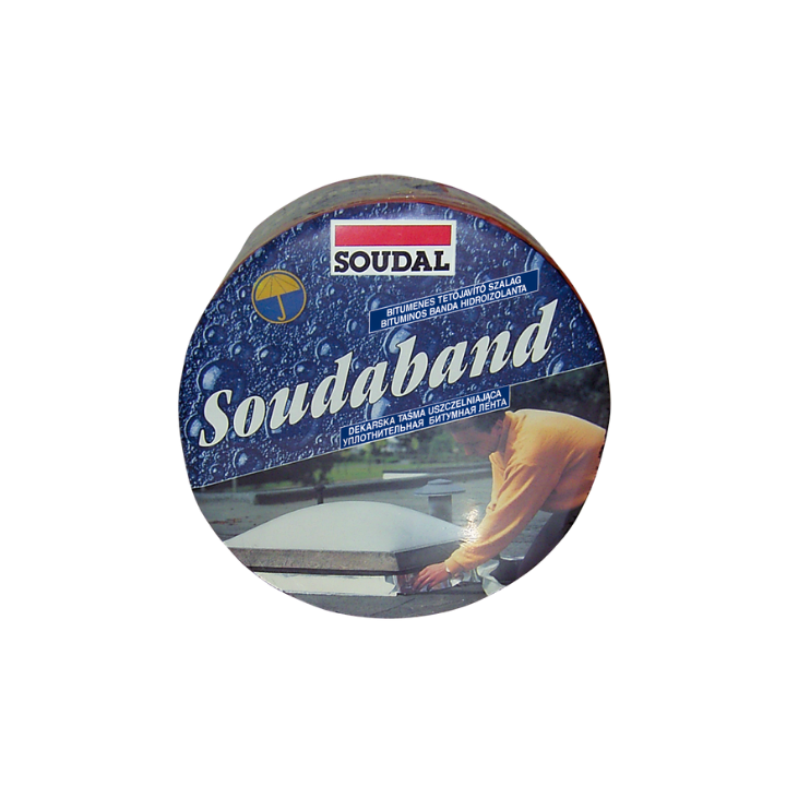 Фото Стрічка бітумна Soudaband графіт 100 мм х 10 м - Магазин MASMART