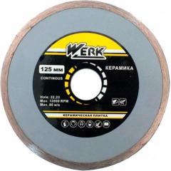Фото Диск алмазний 125/22,2 Werk плитка  - Магазин MASMART