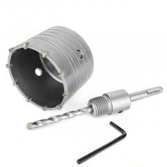 Фото Комплект: свердло корончасте по бетону 80 мм, перехідник...  - Магазин MASMART