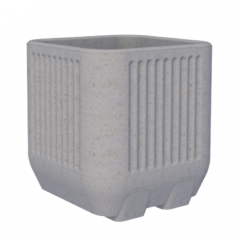 Фото Цветник Золотой Мандарин Тира 455х455х475 мм белый  - Магазин MASMART