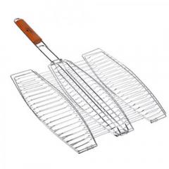 Фото Решетка-гриль для рыбы тройная Stenson MH-0089 65x40x36 см  - Магазин MASMART