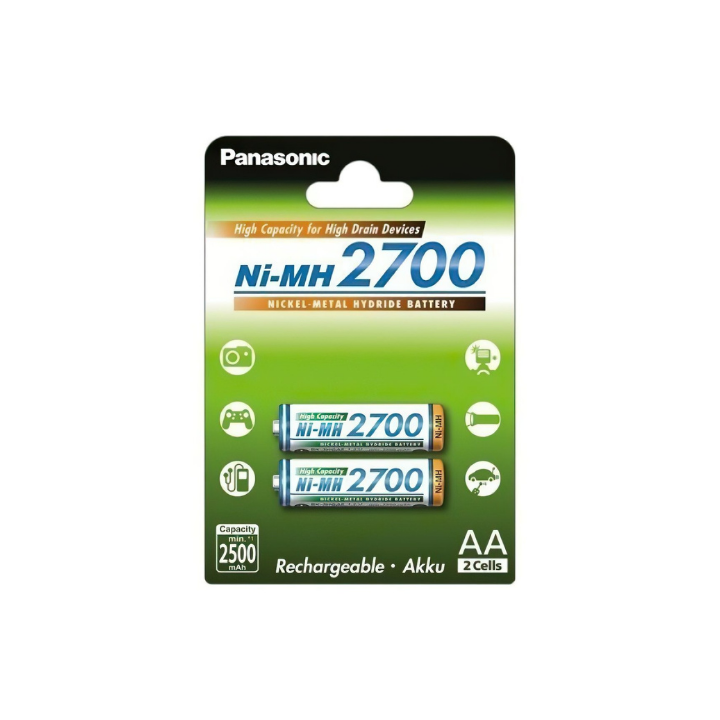 Фото Аккумулятор Panasonic High Capacity AA 2700 mAh 2BP Ni-MH - Магазин MASMART