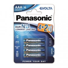 Фото Батарейка Panasonic Evolta AAA BLI (4+2) Alkaline...  - Магазин MASMART