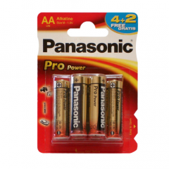 Фото Батарейка Panasonic Pro Power AA BLI6 (4+2)  - Магазин MASMART