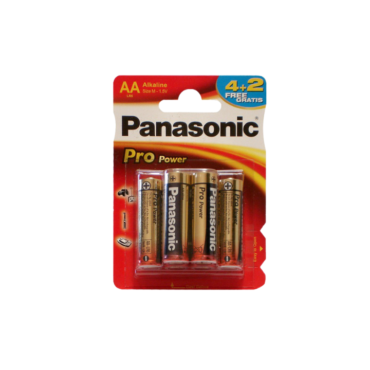 Фото Батарейка Panasonic Pro Power AA BLI6 (4+2) - Магазин MASMART