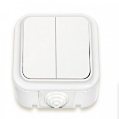 Фото Выключатель двойной Bylectrica Пралеска Аква  - Магазин MASMART